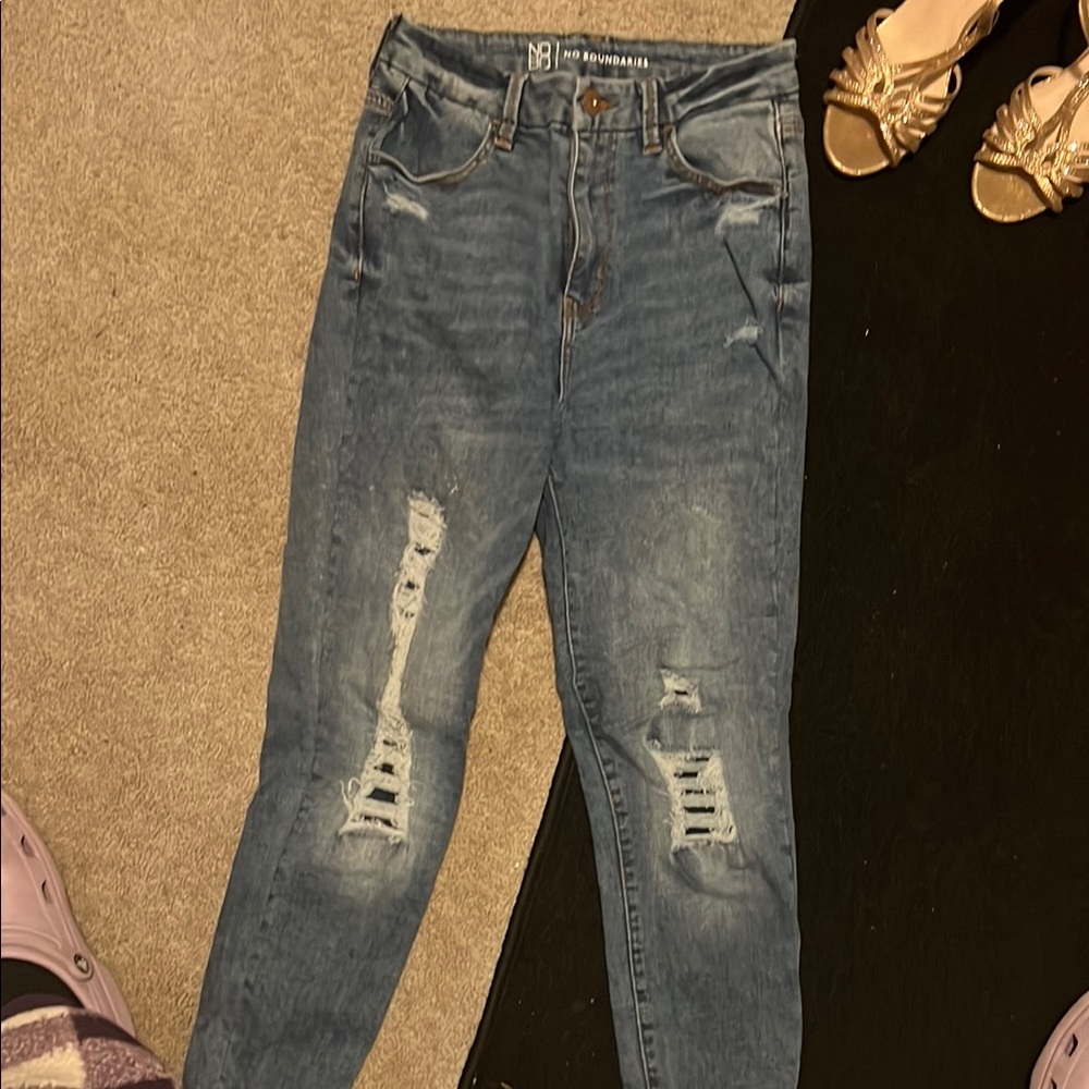 Boyish Blue Distressed Women's Jeans